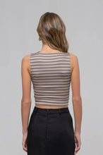 Load image into Gallery viewer, Stripe Sleeveless Crop Top
