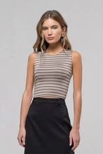 Load image into Gallery viewer, Stripe Sleeveless Crop Top
