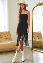 Load image into Gallery viewer, Tassel Trim Bodycon Dress
