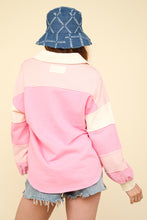 Load image into Gallery viewer, Collared Colorblock Knit Top
