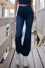 Load image into Gallery viewer, Denim Crossover Flare Pants
