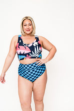 Load image into Gallery viewer, Floral Knotted Swim Top
