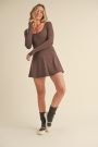 Load image into Gallery viewer, Fit &amp; Flare LS Mini Dress
