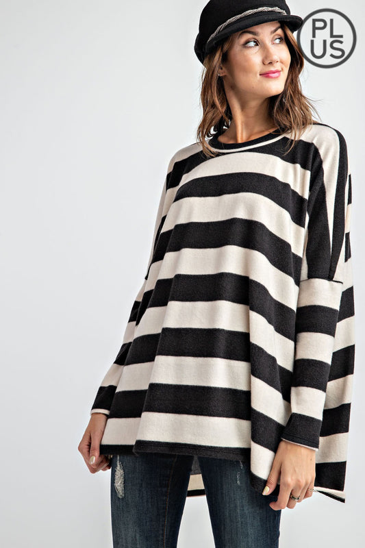 Striped Dolman Top