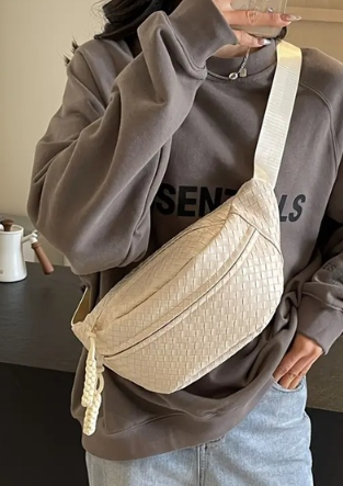 Woven Crossbody Bum Bag